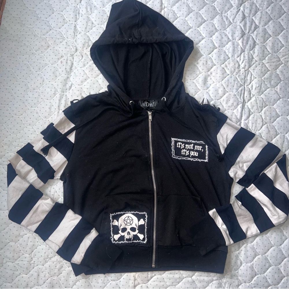 Widow Spiked Hoodie